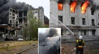 Russian drones and missiles target Ukraineâs eastern city of Kharkiv, killing 3, officials say